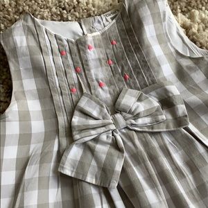 Gray and White Dress, 18 Mnths